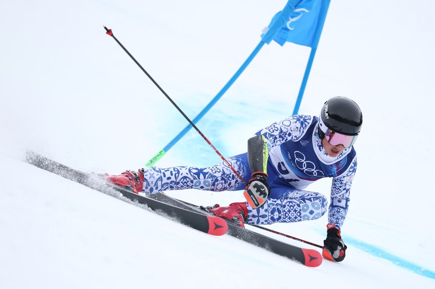 Imagem de JO2026. Português Emeric Guerillot desqualificado em slalom na despedida olímpica
