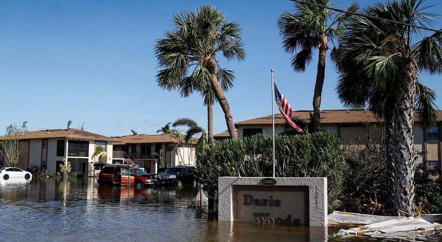 A devastação não poupou a região da Florida
