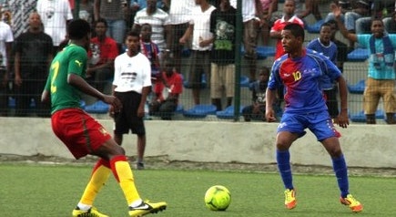 Fase do jogo em Yaoundé
