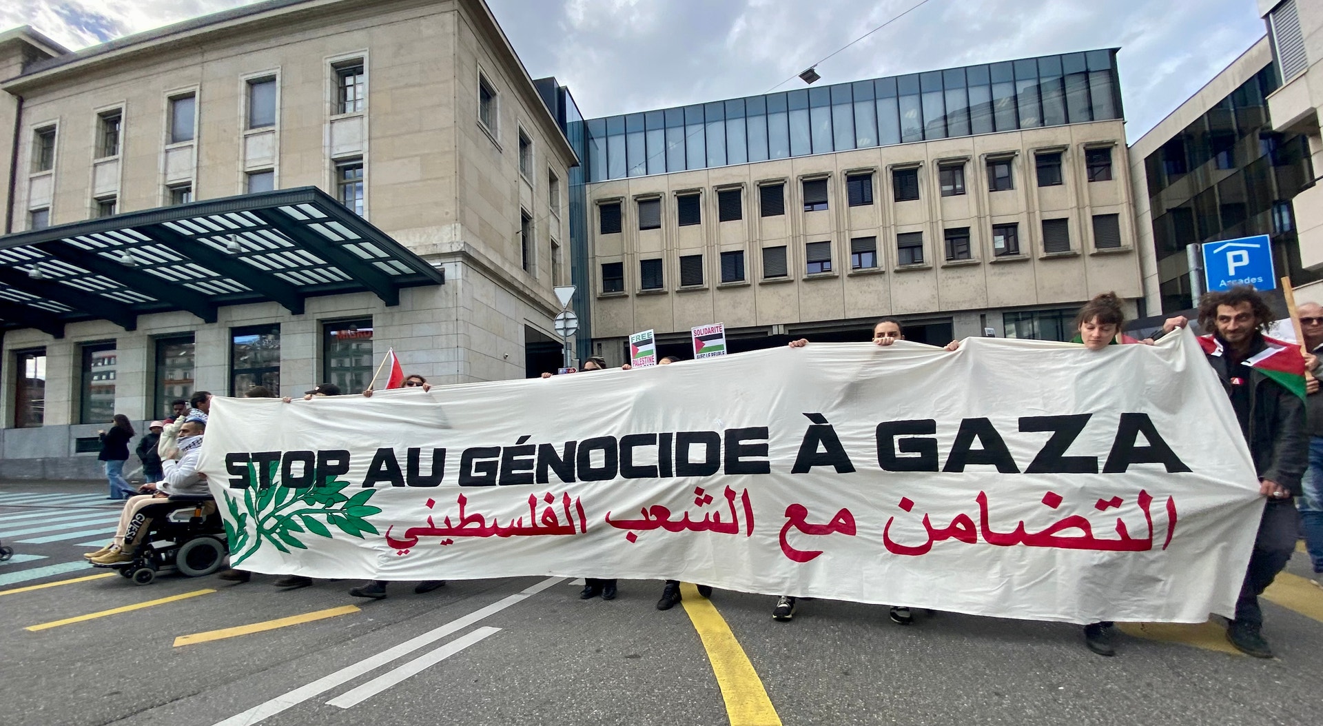  Protesto em Genebra. Foto: Rachel Mestre Mesquita - RTP 