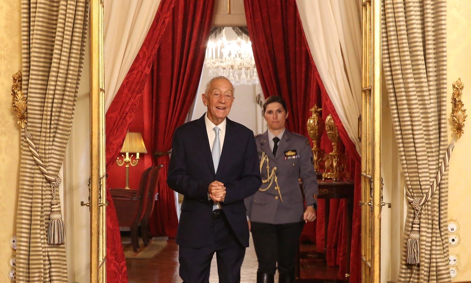 President António José Seguro hosts Marcelo Rebelo de Sousa