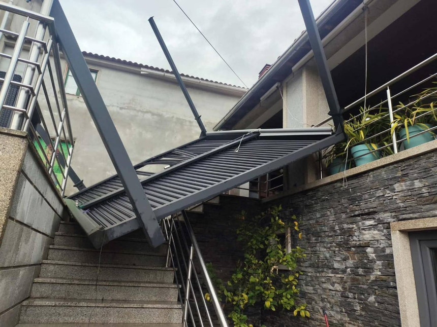 Mini-tornado em Vinhais provoca danos em casas e armazéns agrícolas