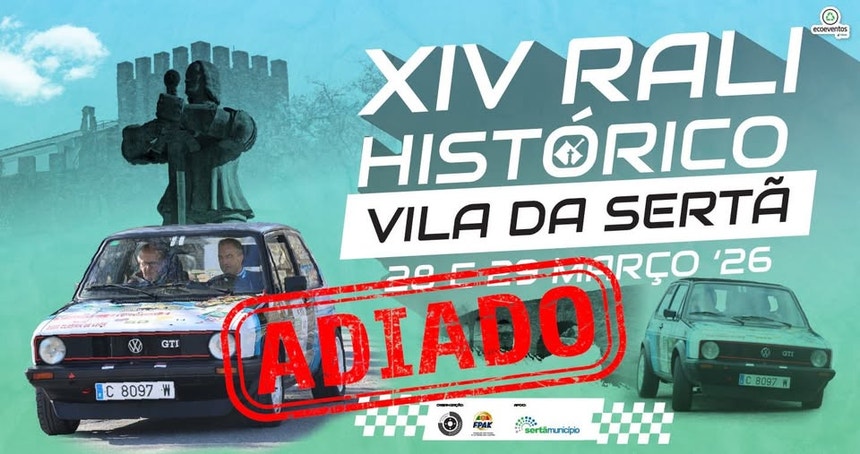 Rali Histórico Vila da Sertã cancelado em consequência do mau tempo