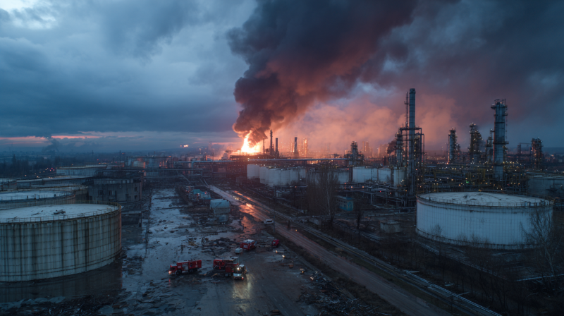 Drones ucranianos atacam refinaria da Lukoil em Volgogrado