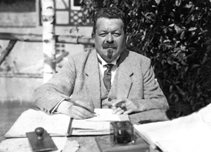  Friedrich Ebert quando primeiro presidente da Rep&uacute;blica. 