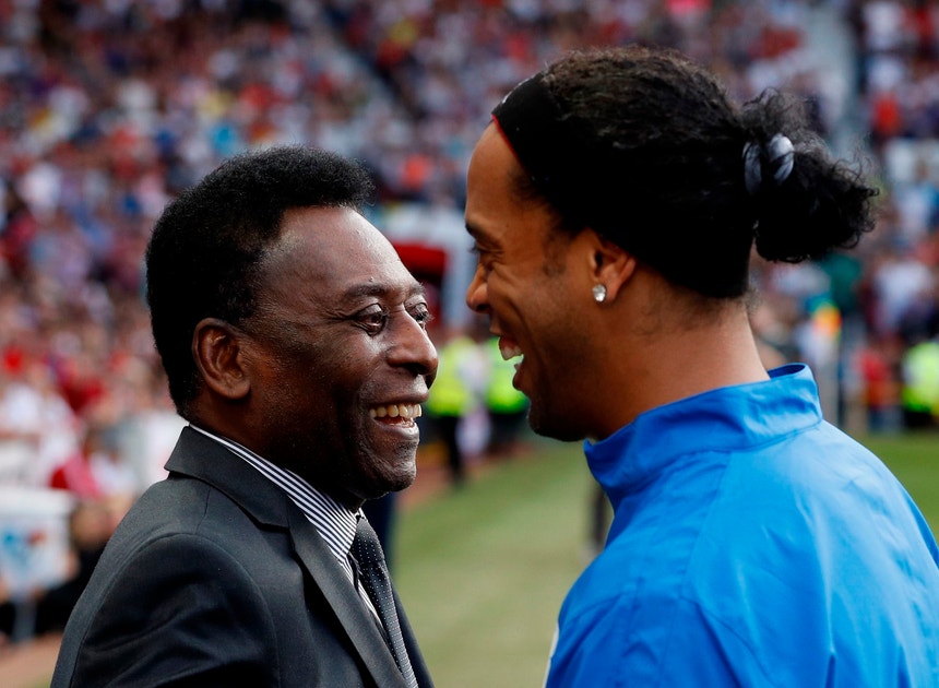 Pelé deixou elogios a Ronaldinho Gaúcho
