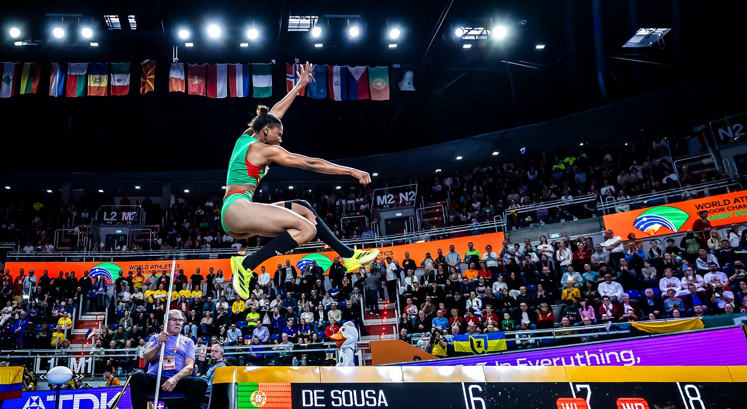 Long jump: Agate de Sousa crowned world champion