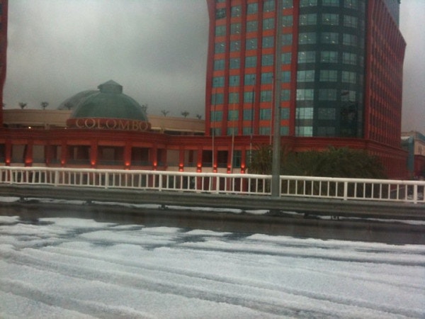  Granizo na Segunda Circular junto ao Centro Comercial Colombo 