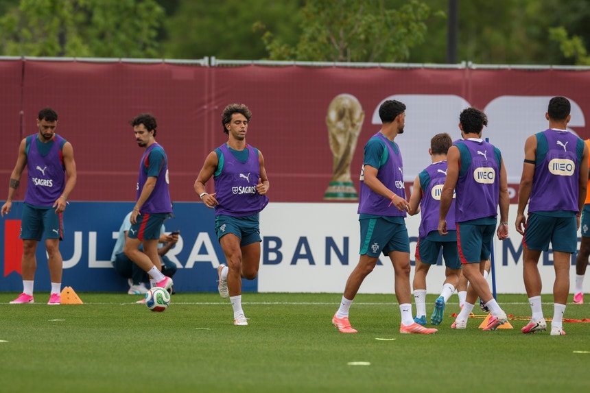 Portugal realiza último treino antes do jogo frente à Espanha
