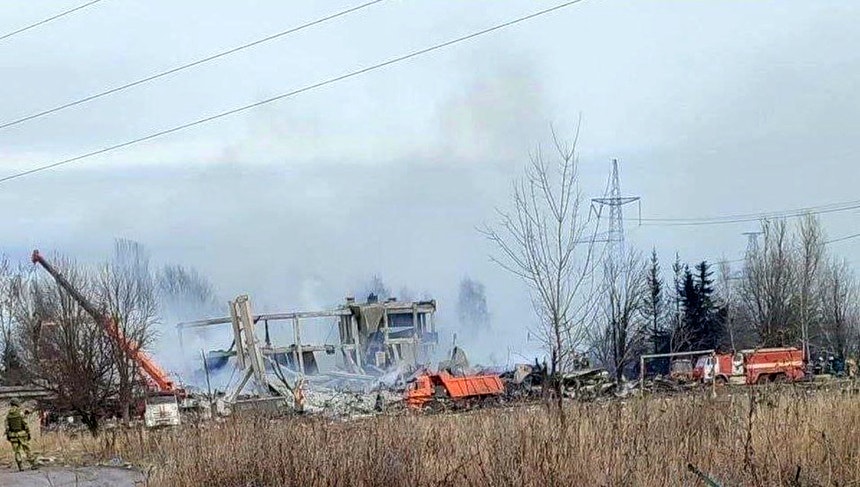 Cidade de Makiivka. Ataque ucraniano a edifício ocupado por exército russo. 
