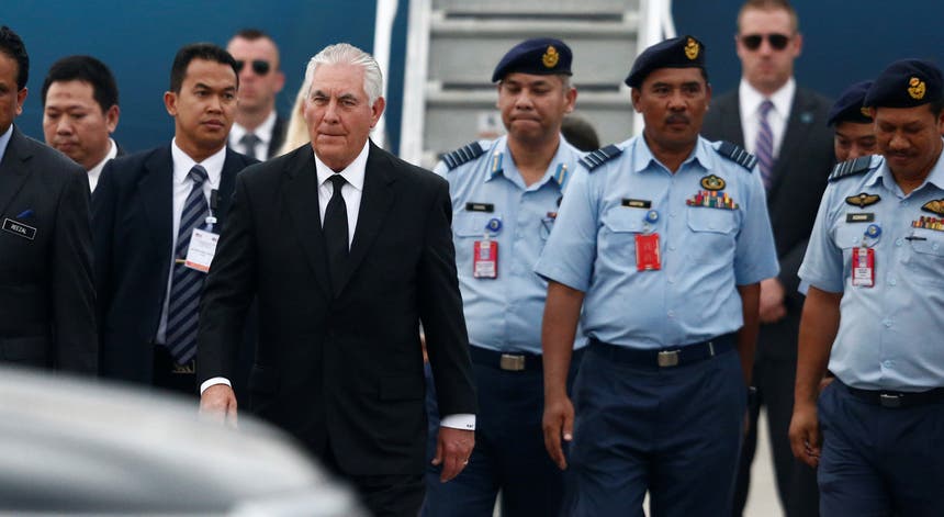 Na deslocação à Ásia, Rex Tillerson vai visitar a base militar de Guam. Foto: Reuters