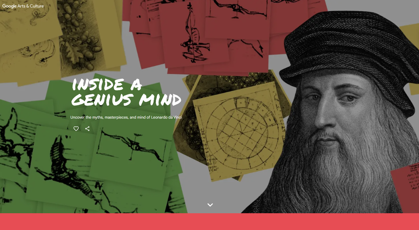 Google Arts & Culture présente le génie de Léonard de Vinci « de manière interactive »