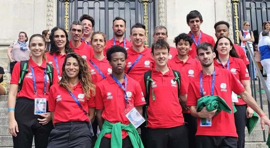 A seleção portuguesa continua a colecionar medalhas
