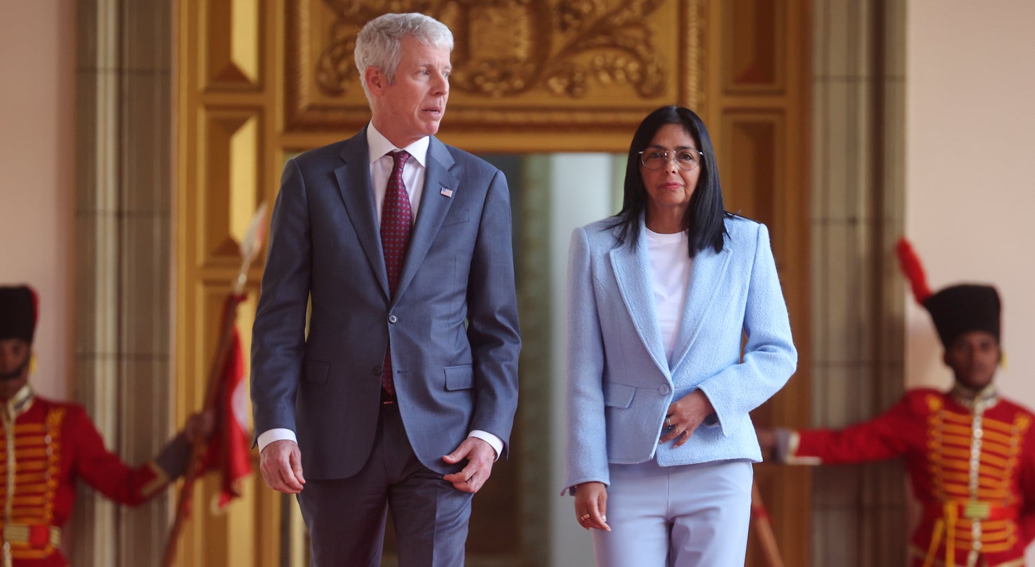 Presidente interina da Venezuela recebe secretário da Energia dos EUA