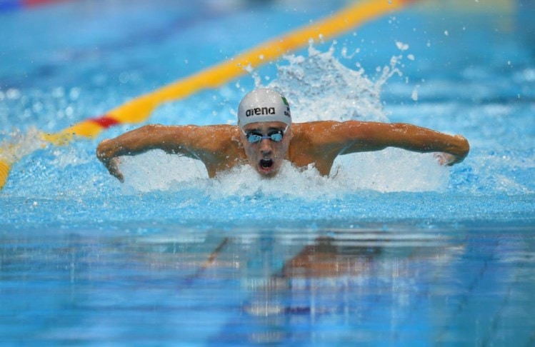 Alexis Santos bateu o seu próprio recorde dos 50 metros costas em piscina longa
