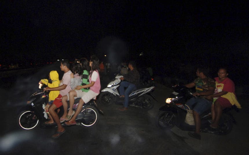 Fuga de Padang, Indonésia Foto: Reuters