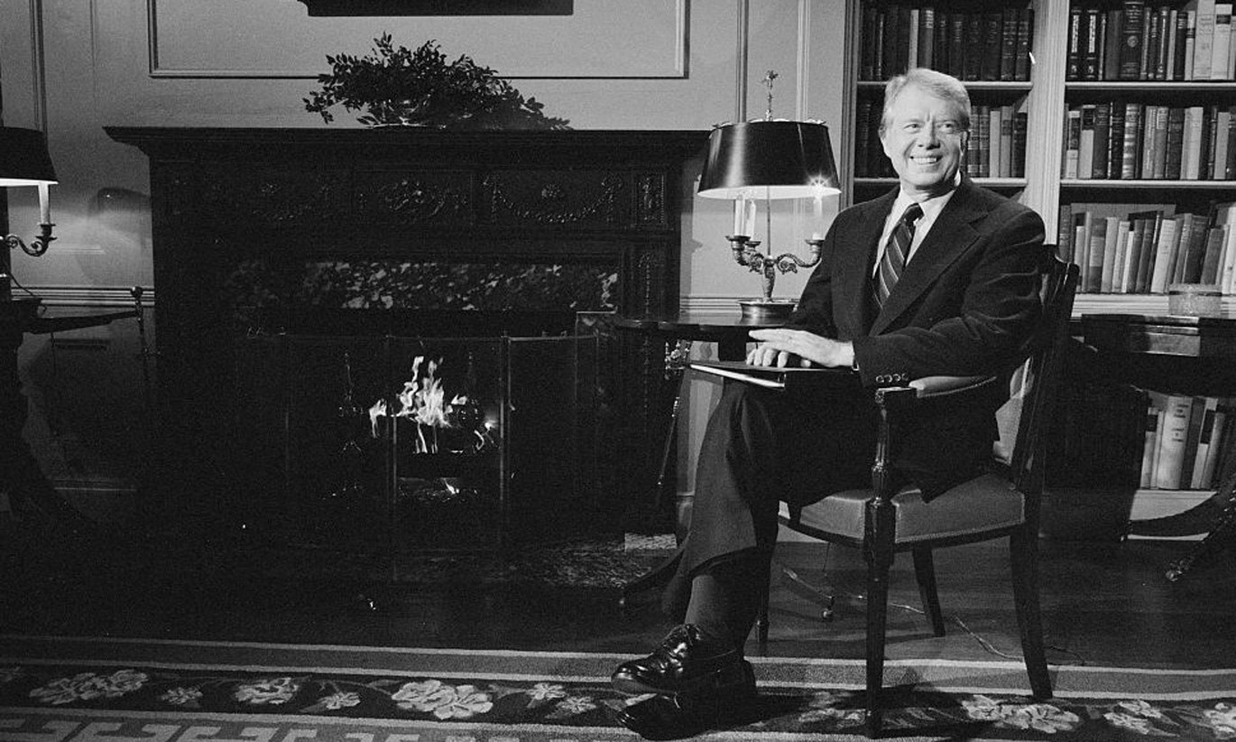  Presidente Jimmy Carter na Casa Branca durante uma entrevista sobre o Tratado do Canal do Panam&aacute;. Washington, fevereiro de 1978 | Biblioteca do Congresso/Marion S. Trikosko via Reuters  