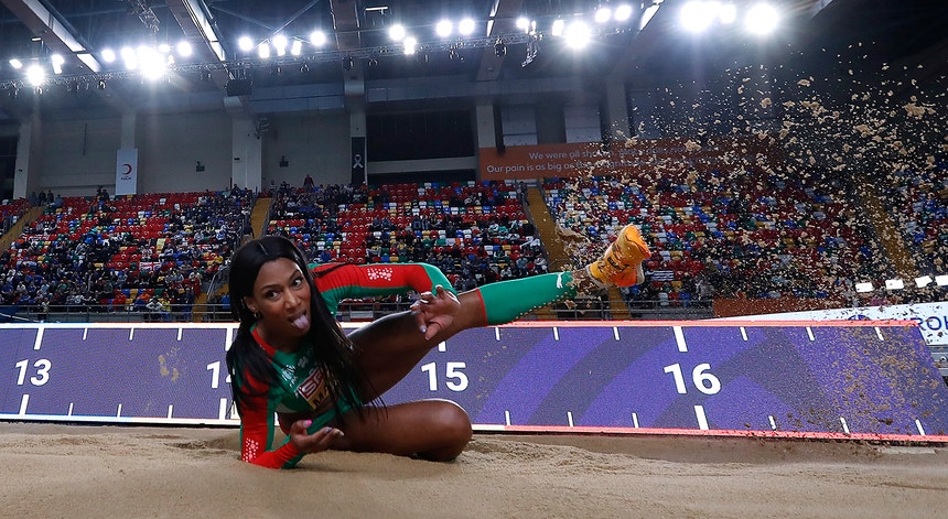 Patrícia Mamona esteve igual a si própria na prova do triplo salto
