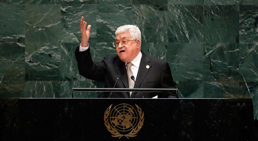 O Presidente palestiniano, Mahmoud Abbas, vai expressar a sua oposição ao plano de paz de Trump
