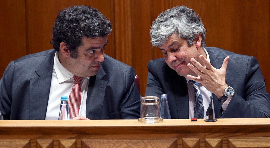 O ministro das Finanças, Mário Centeno, e o secretário de Estado dos Assuntos Fiscais, Rocha Andrade, ouvidos esta semana no Parlamento
