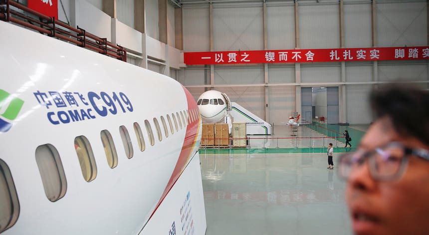 A produção em série do C919 só deverá começar em 2019. Foto: Reuters A produção em série do C919 só deverá começar em 2019. Foto: Reuters