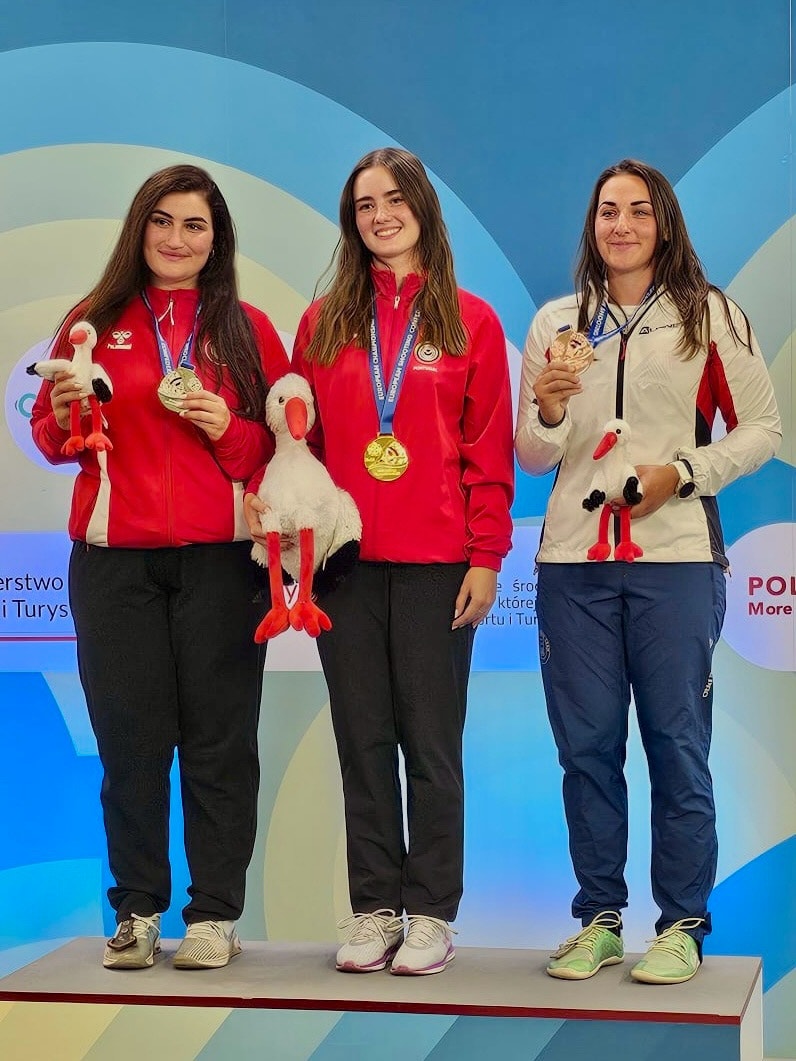 Presidente da República felicita atiradora Catarina Baicev por título de campeã da Europa sub-23