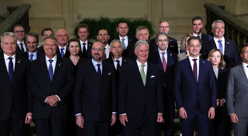 Conselho Europeu reunido em Bruxelas em abril de 2024 
