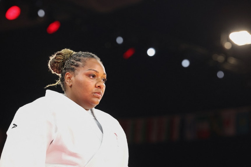 Imagem relacionada com a notícia: A judoca portuguesa foi eliminada esta sexta-feira nos oitavos de final da sua categoria, os +78kg, nos Jogos Olímpicos Paris2024.
