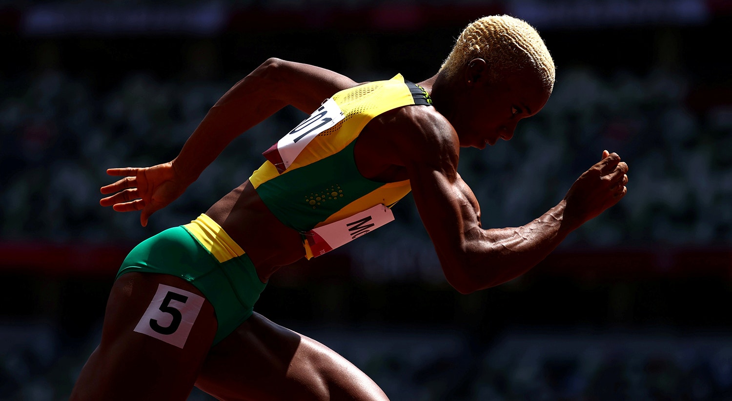 A jamaicana Candice McLeod na 1&ordf; ronda dos 400m femininos. | Foto: Lucy Nicholson - Reuters 