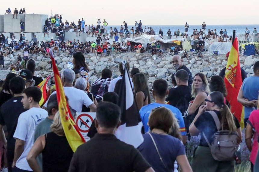 Imagem ilustrativa: Protestos contra imigrantes ilegais agravam-se em Ceuta