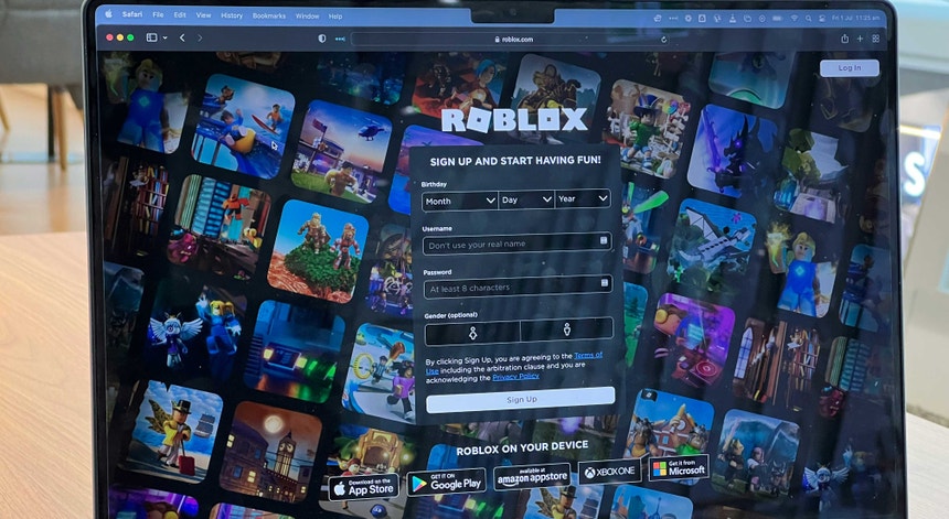 Imagem ilustrativa: "Roblox". Pais devem vigiar crianças "24 sobre sete" para garantir segurança