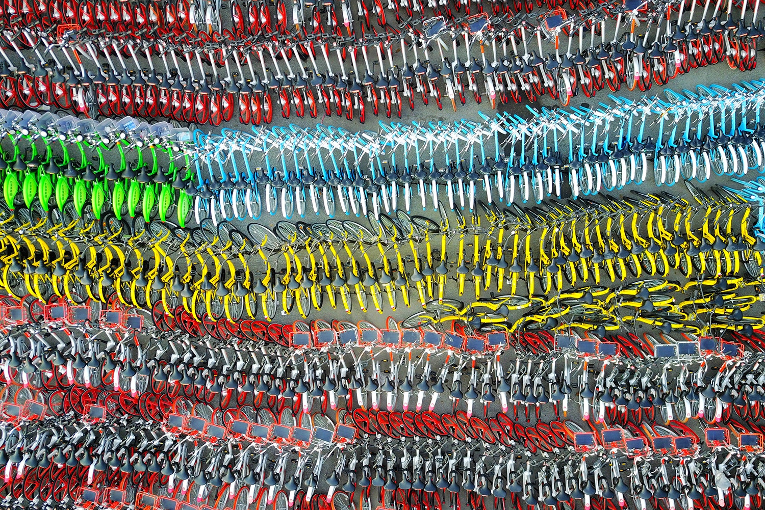  Bicicletas de aluguer confiscadas, na China / Reuters 