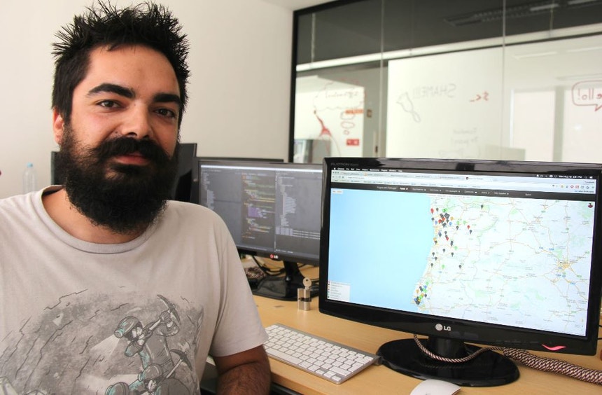 Imagem relacionada com a notícia: João Pina criador do mapa informativo interativo das ocorrências de incêndio em Portugal
