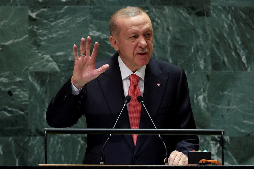 O presidente da Turquia, recep Tayyip Erdogan, discursa perante a 79ª Assembleia Geral da ONU
