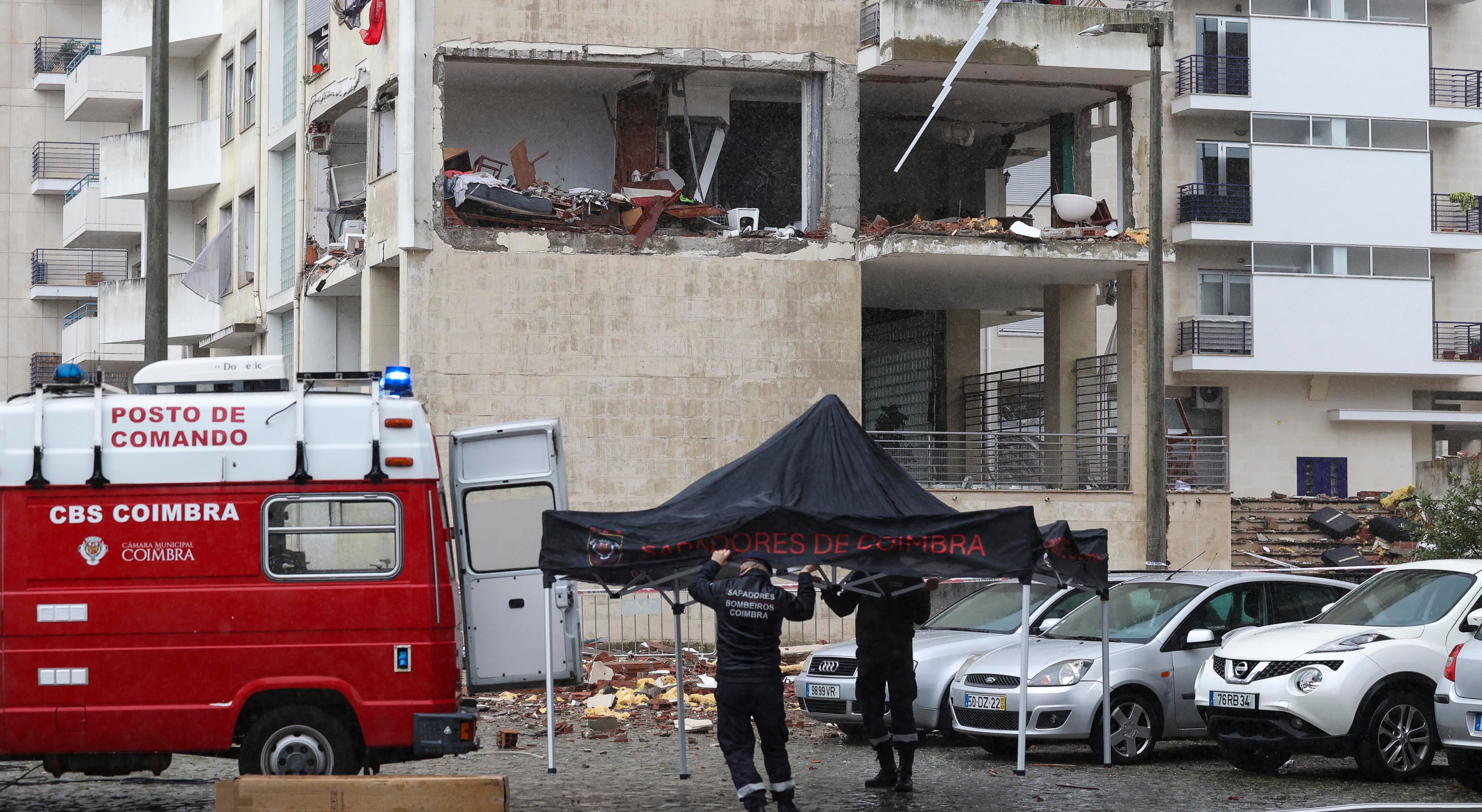 Coimbra: Explosion in Vale das Flores destroys homes