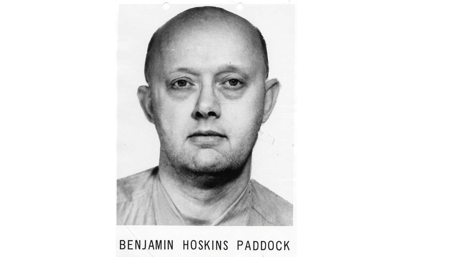 O pai de Stephen Paddock, um assaltante de bancos nos EUA da d&eacute;cada de sessenta. Foto: Reuters