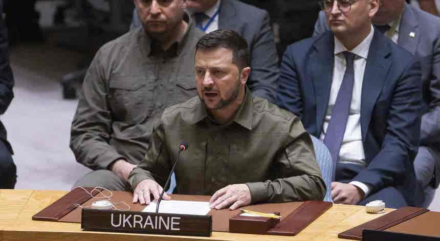 Zelensky quer retirar poder de veto à Russia no Conselho de Segurança