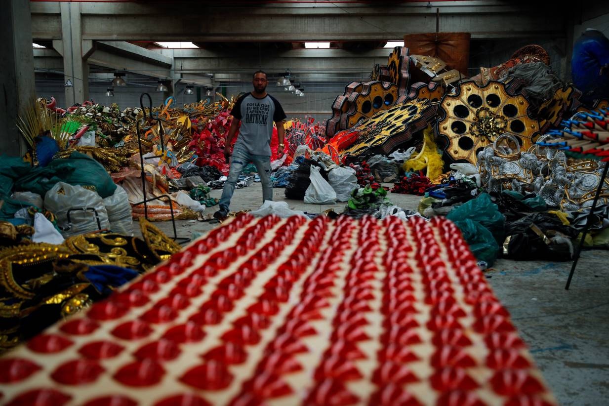  Brasil. Escola Fabrica  do Samba vazia, em S&atilde;o Paulo | Fernando Bizerra - EPA 