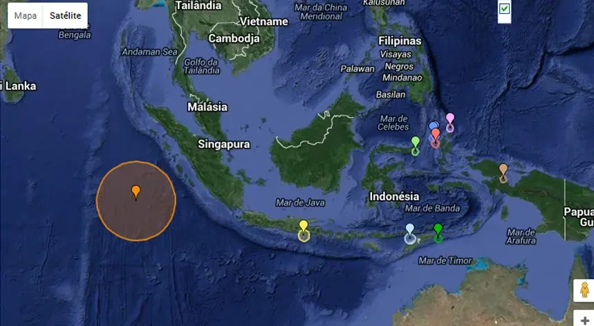 O sismo foi foi registado no mar de Banda
