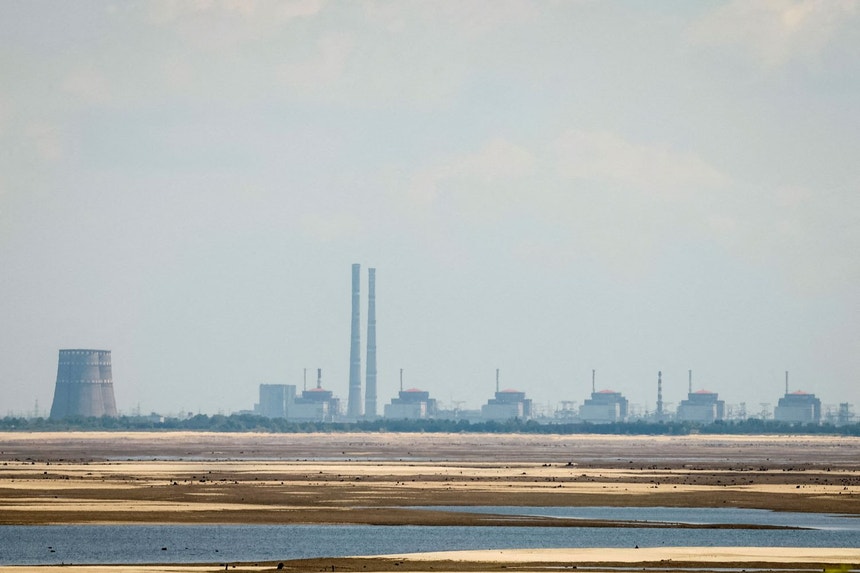 Imagem de AIEA. Drone atinge laboratório externo da central nuclear de Zaporizhzhia