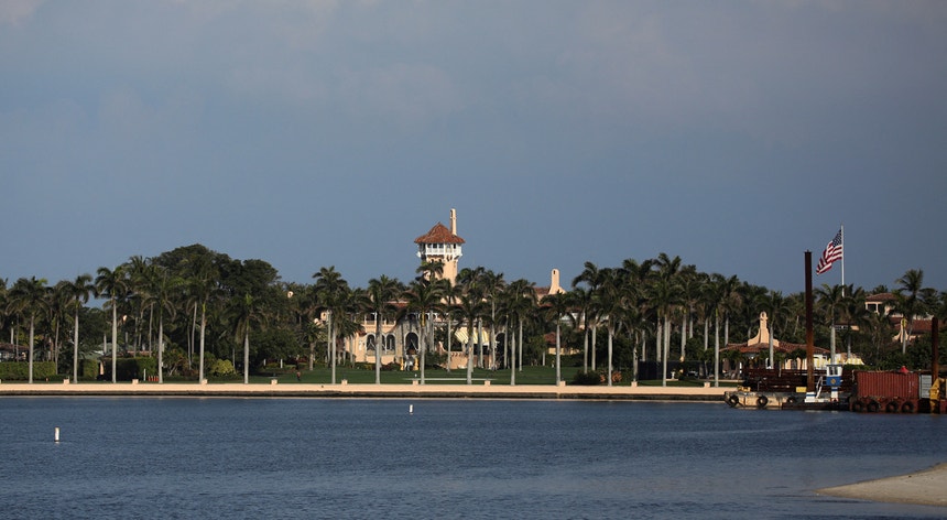 Propriedade de Donald Trump, Mar-A-Lago, em Palm Beach na Florida 
