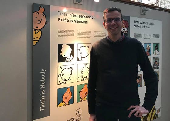 Willem De Grave, um dos diretores do Museu de Banda Desenhada de Bruxelas (Andrea Neves - Antena 1)