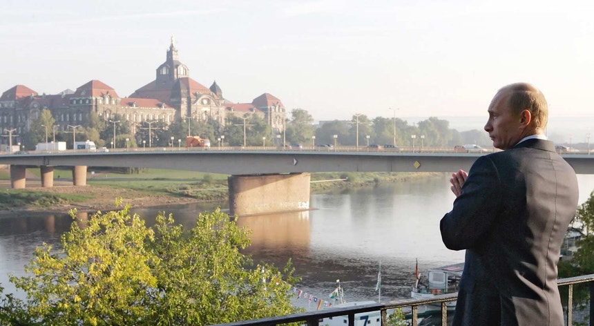 Putin revisitando a cidade de Dresden em 2006
