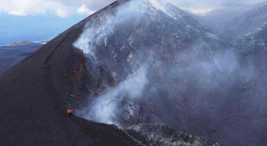 Gigante cone vulcânico de La Palma