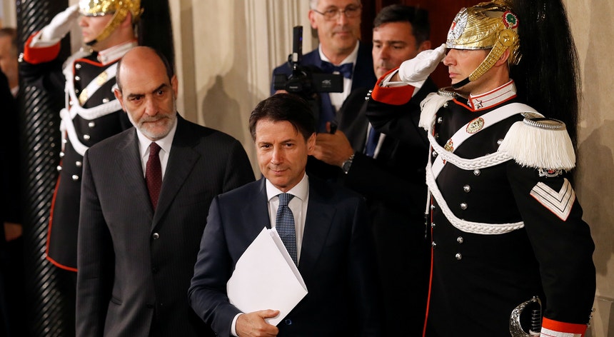 A indigitação de Giuseppe Conte para o cargo de primeiro-ministro italiano foi anunciada ao final da tarde
