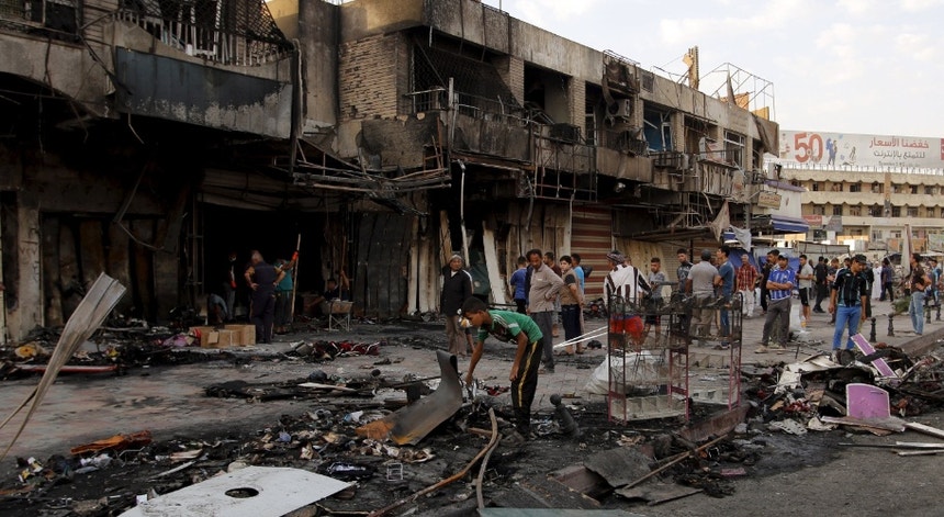 A cidade de Bagdade foi uma vez mais vítima de uma ação suicida
