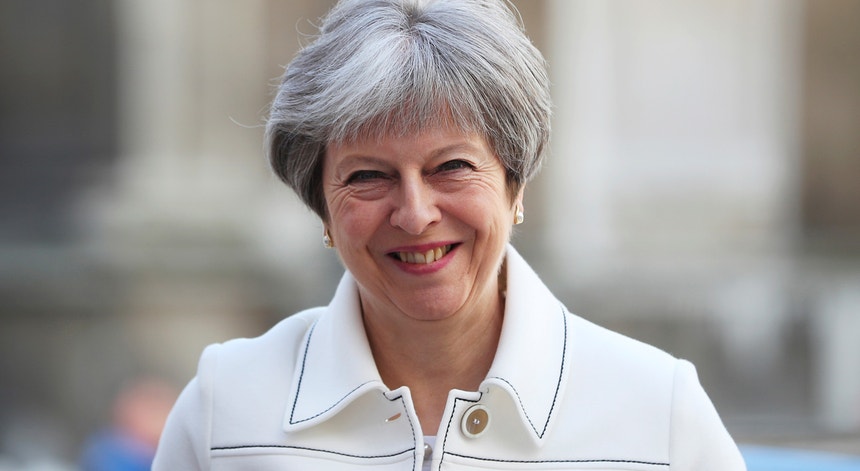 Theresa May, primeira-ministra do Reino Unido, segunda-feira 16 de abril de 2018
