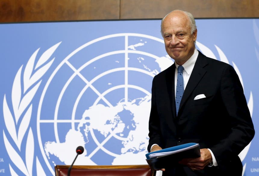 O enviado especial da ONU à Síria, Stefan de Mistura Foto: Reuters O enviado especial da ONU à Síria, Stefan de Mistura Foto: Reuters