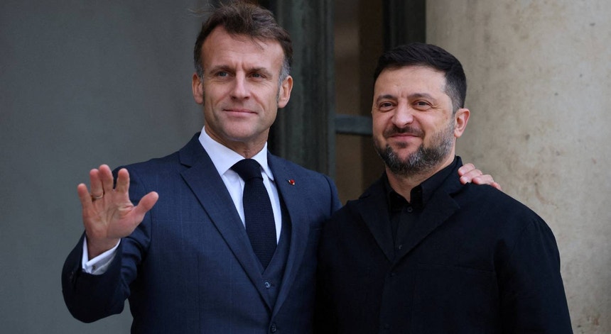 Macron vai receber Zelensky em Paris na segunda-feira
