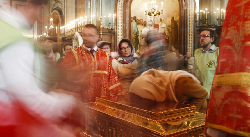 As relíquias de São Nicolau foram "emprestadas" pelas autoridades italianas a Moscovo em maio deste ano
